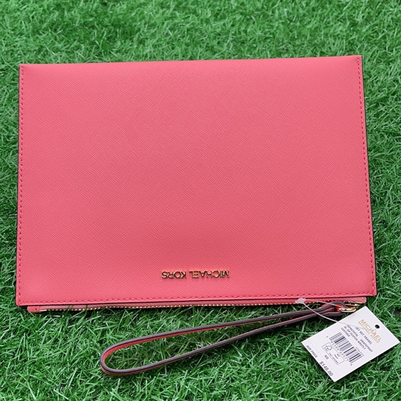 Michael Kors Jet Set Travel XL Zip Clutch Wristlet - Picture 13 of 16